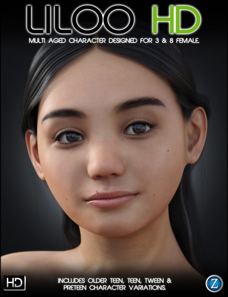 Liloo HD for Genesis 3 and 8 Female_DAZ3D下载站