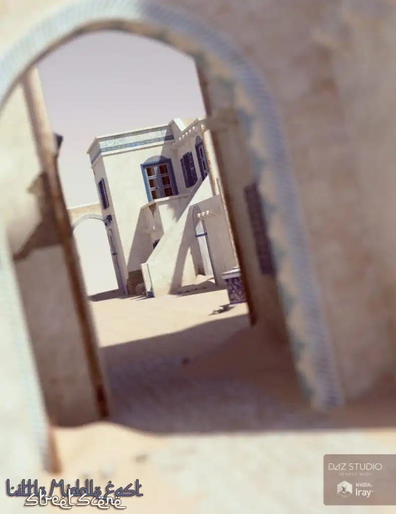 Little Middle East Street Diorama_DAZ3DDL