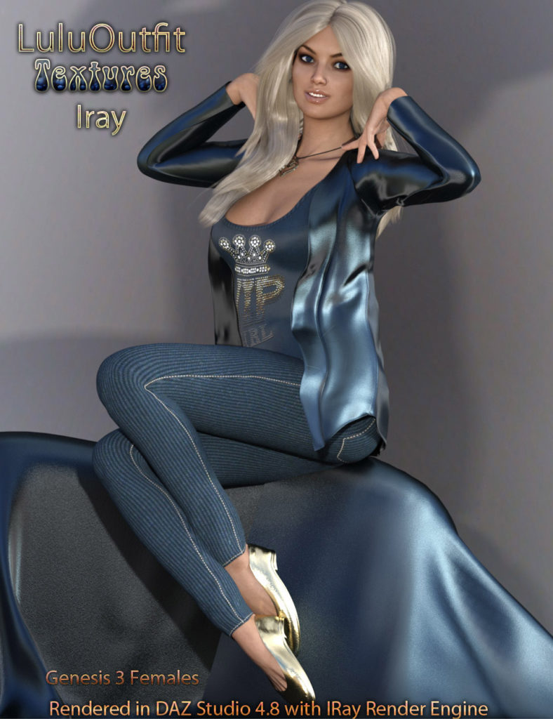 Lulu Outfit Textures IRay_DAZ3D下载站