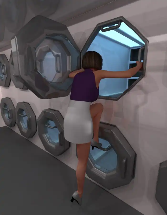 Lunar Science Station: Sleep Tubes_DAZ3DDL