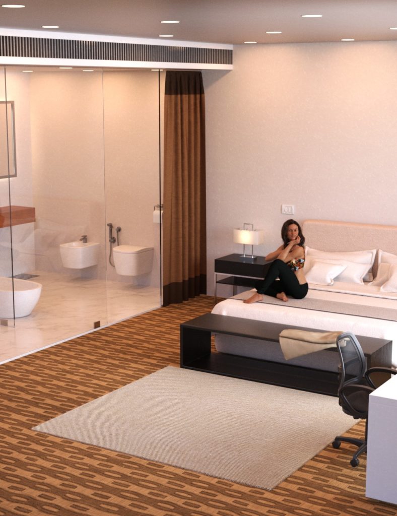 Luxury Hotel Room_DAZ3D下载站
