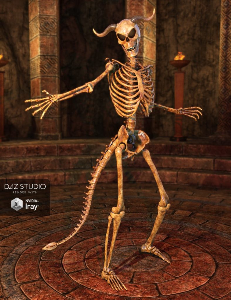 Midnight Skeleton Anatomy Pack_DAZ3D下载站