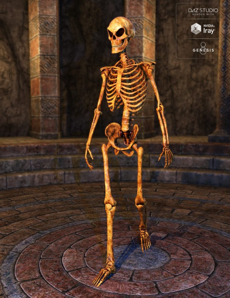 Midnight Skeleton for Genesis 8 Male_DAZ3D下载站