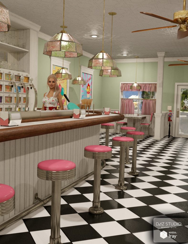 Miranda’s Ice Cream Parlor_DAZ3D下载站