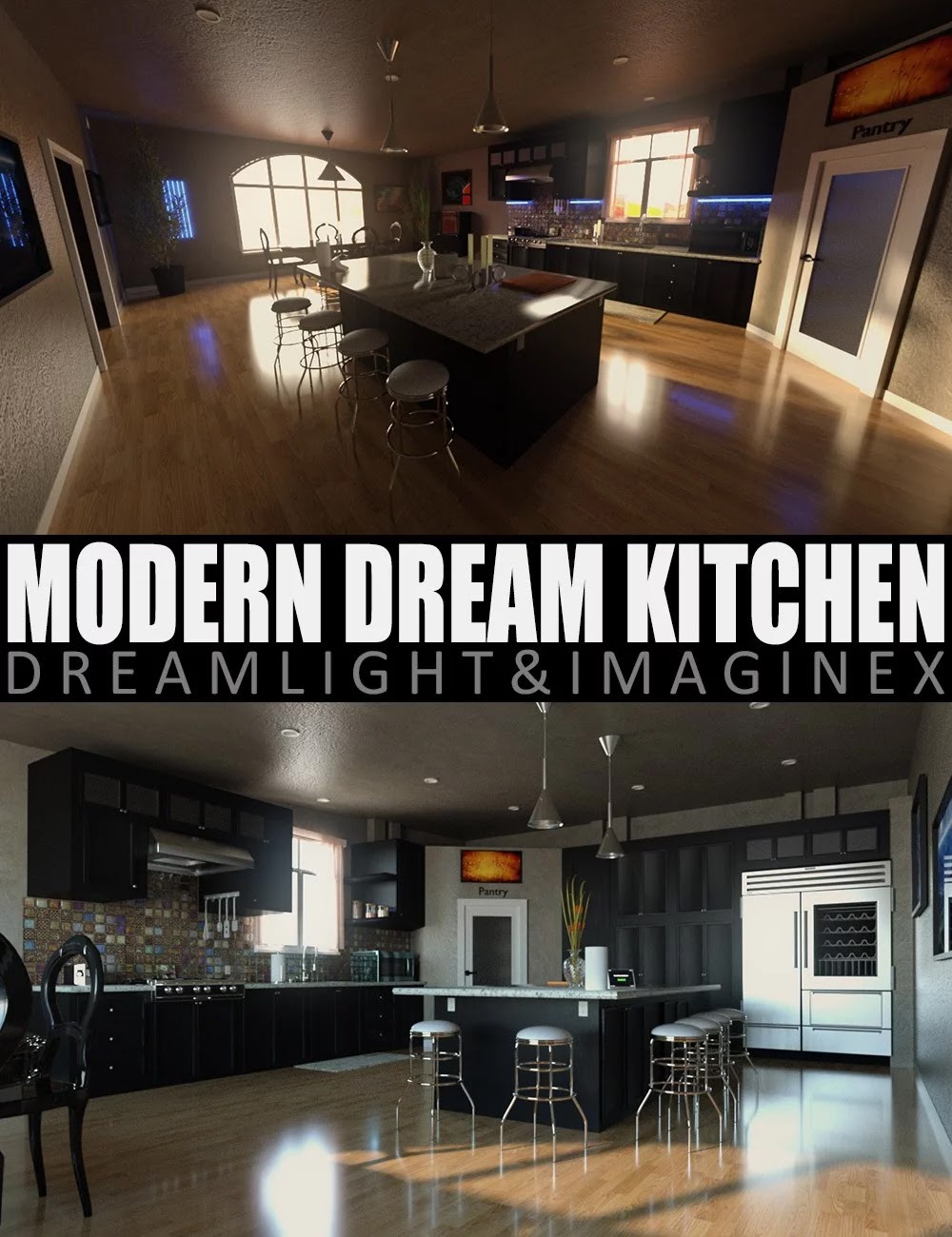 Modern Dream Kitchen_DAZ3D下载站