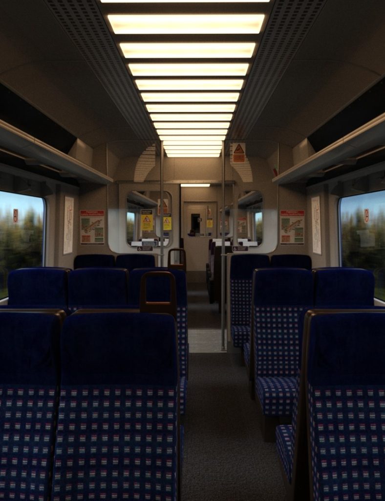 Modern Commuter Carriage_DAZ3D下载站