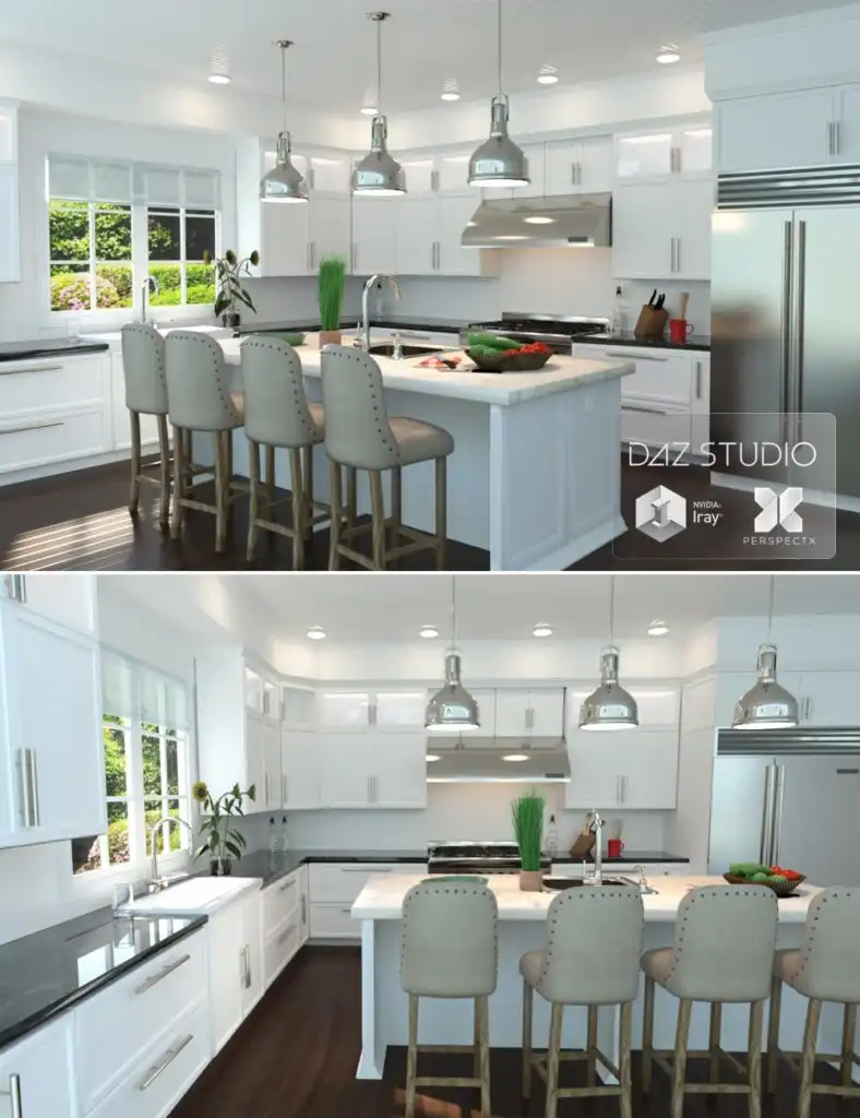 Modern Kitchen_DAZ3D下载站