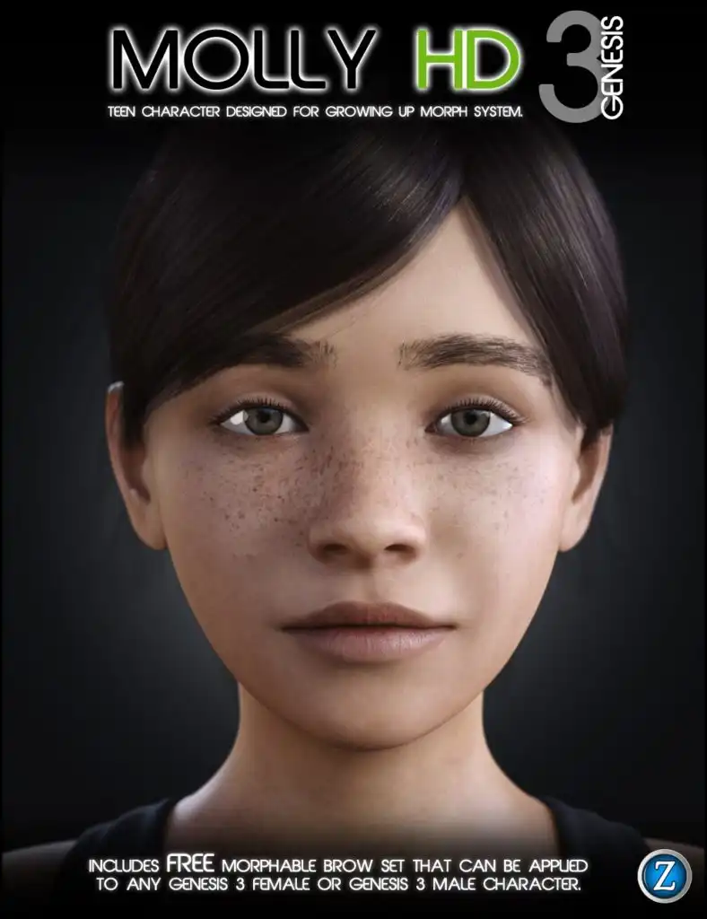 Molly HD for Genesis 3 Female_DAZ3DDL