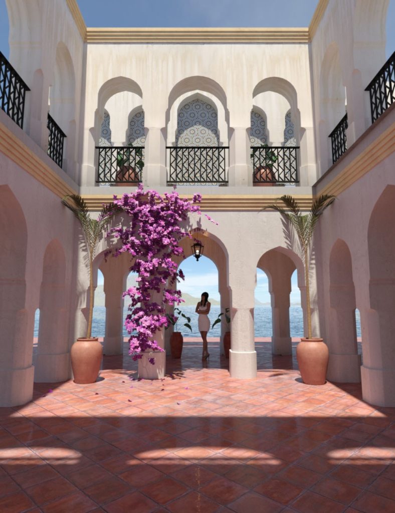 Moroccan Courtyard_DAZ3D下载站