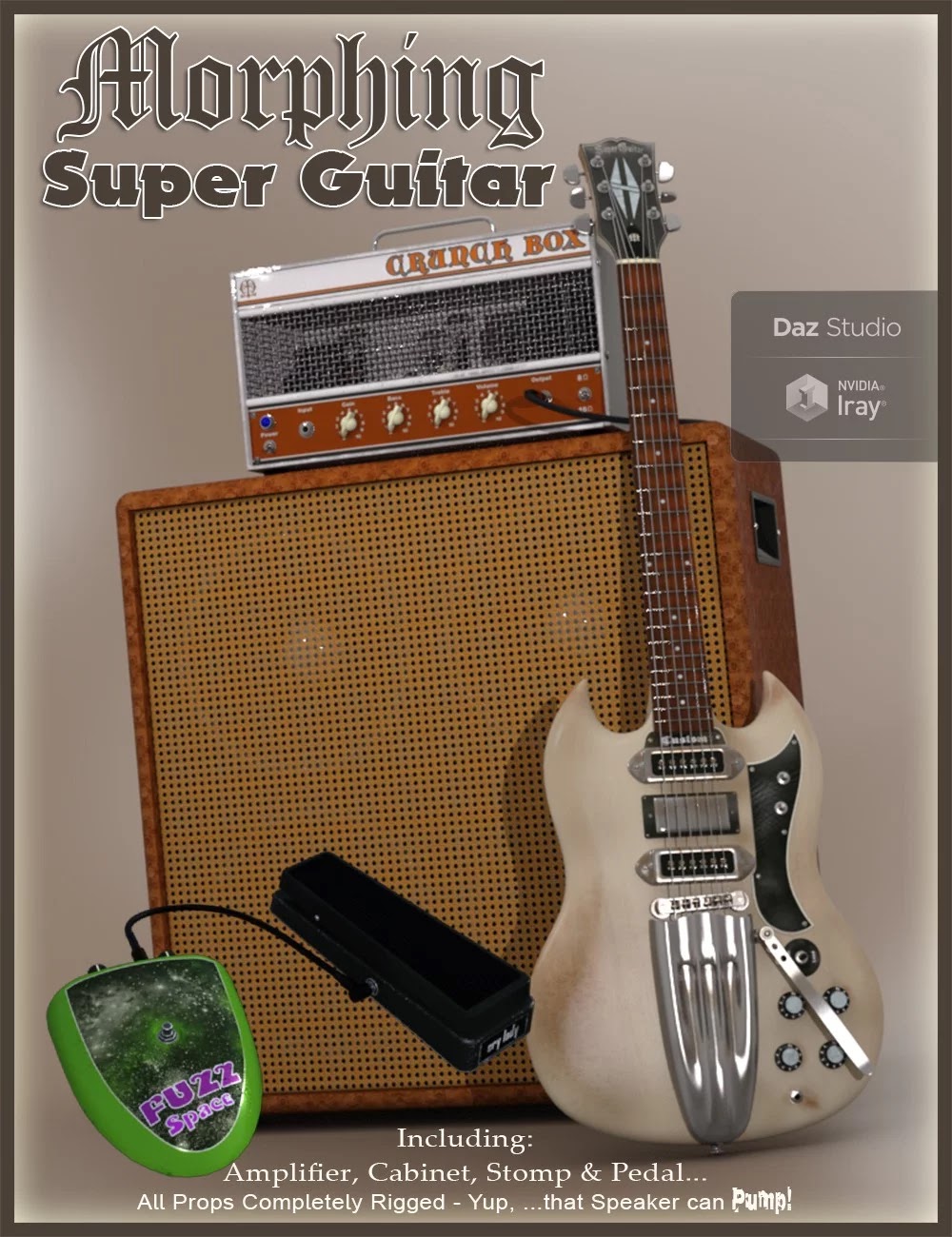 Morphing Super Guitar_DAZ3D下载站