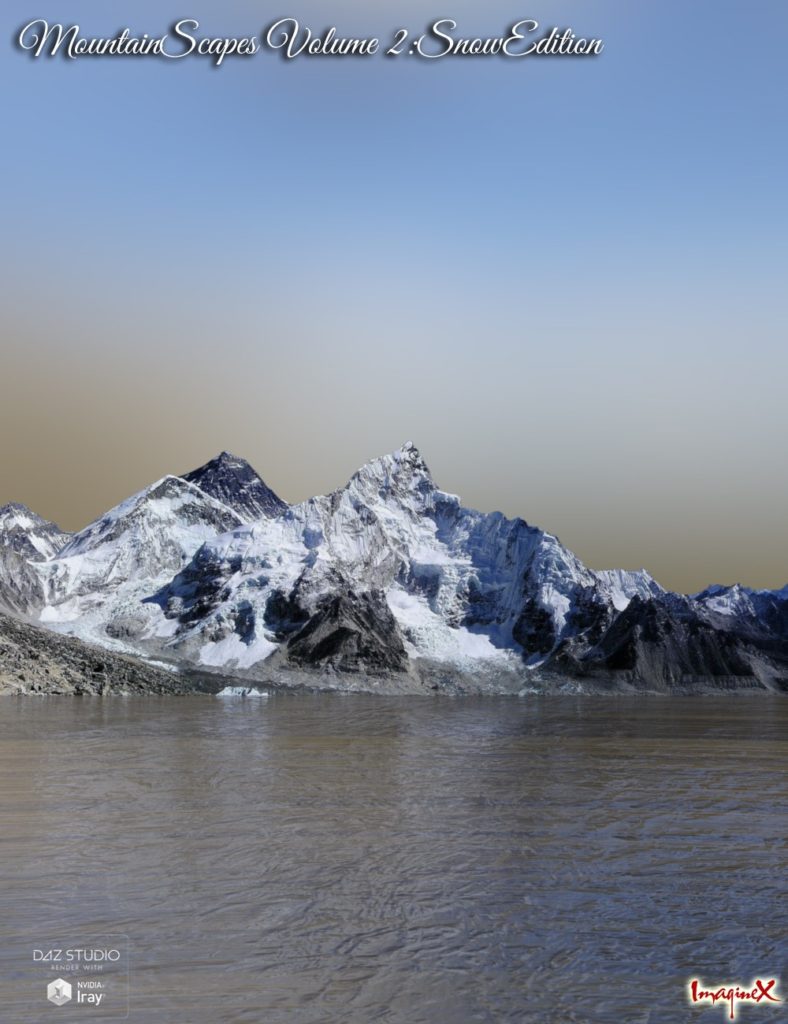 MountainScapes Backdrops Volume 2: Snow Edition_DAZ3D下载站