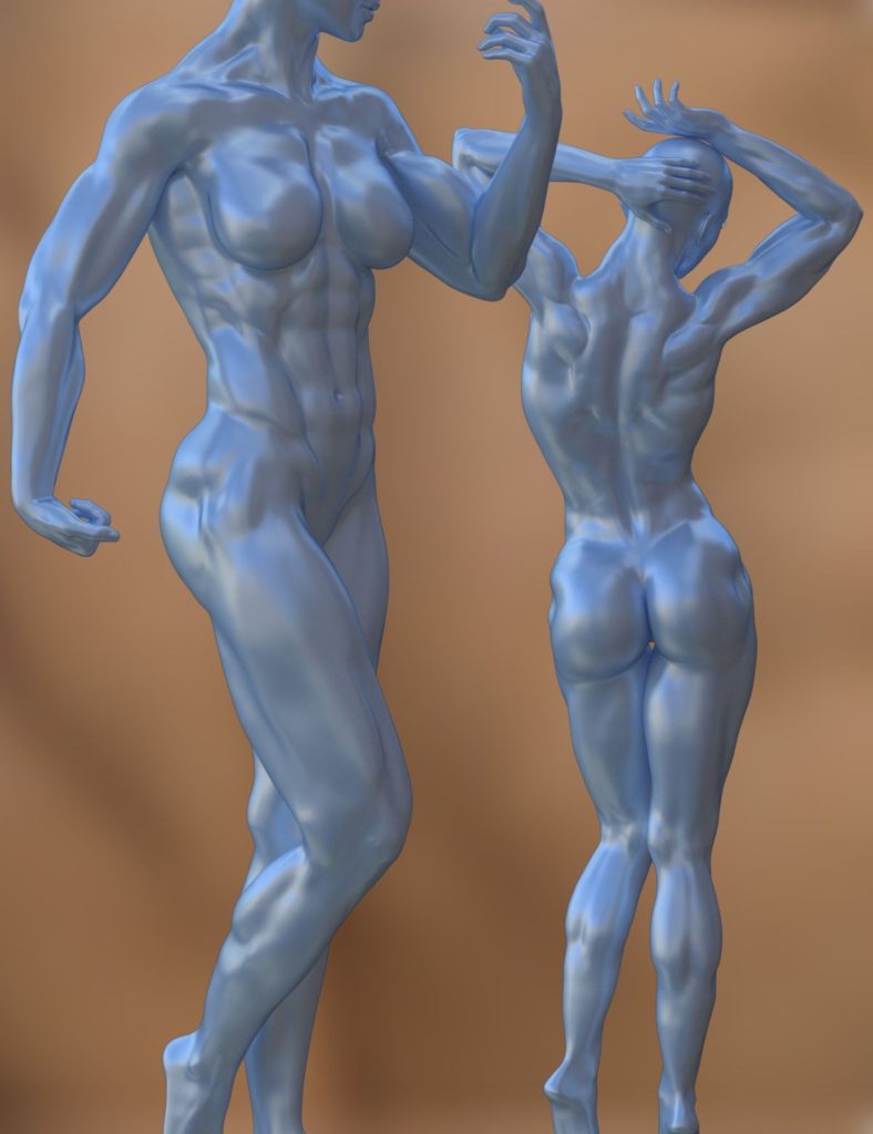 Musculature HD Morphs for Genesis 3 Female(s)_DAZ3D下载站