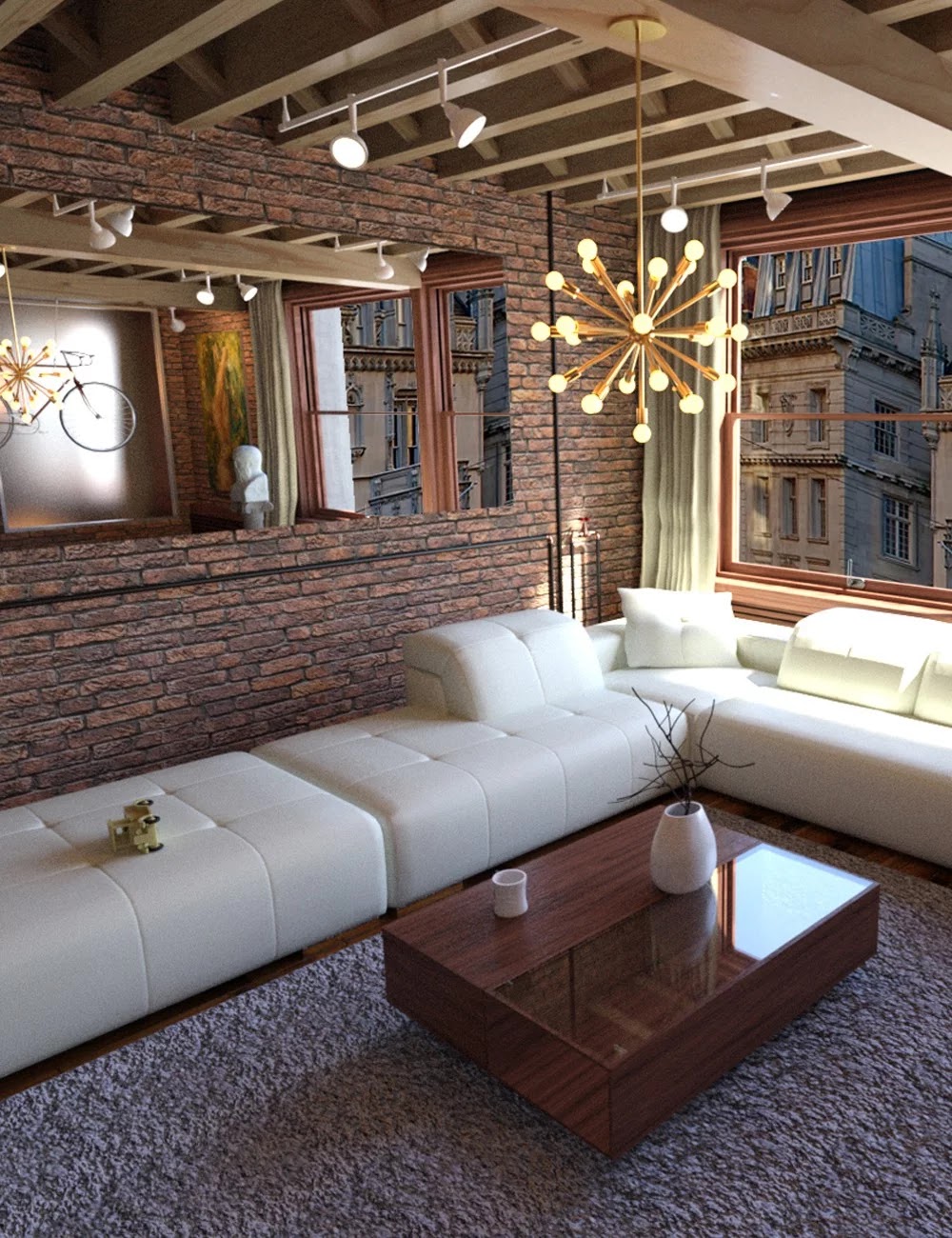 NY Living Room_DAZ3D下载站