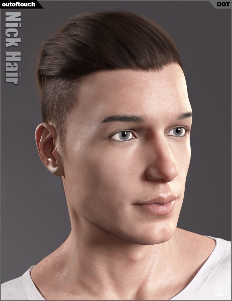 Nick Hair for Genesis 3 and 8_DAZ3DDL