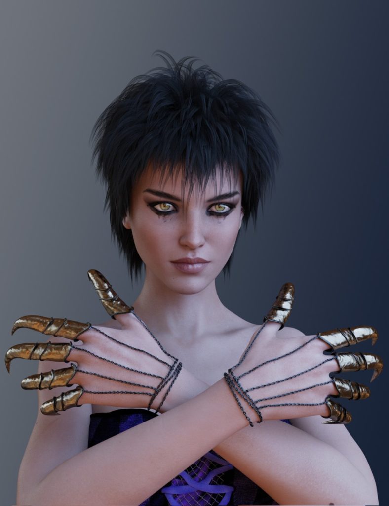 Night Claws for Genesis 3 and 8 Female_DAZ3D下载站