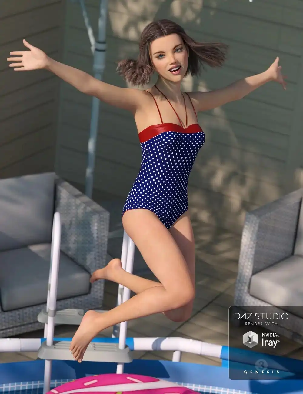 One Piece Swimsuit for Genesis 8 Female(s)_DAZ3DDL