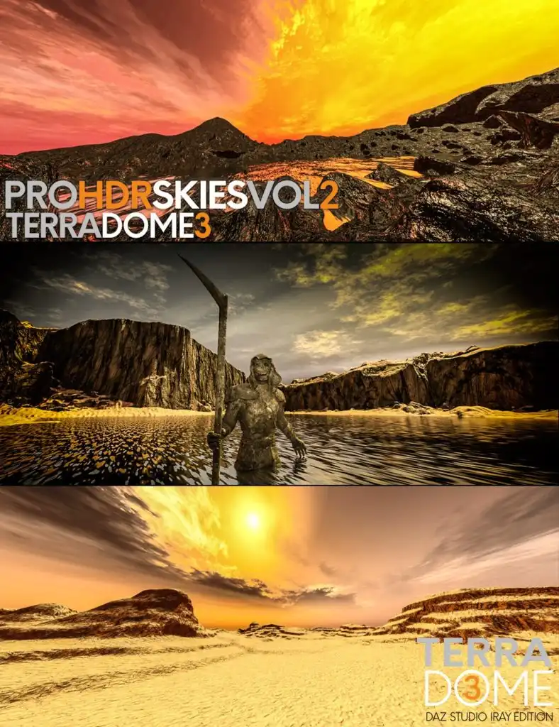 PRO-HDR-SKIES Vol_2 for TerraDome 3_DAZ3DDL