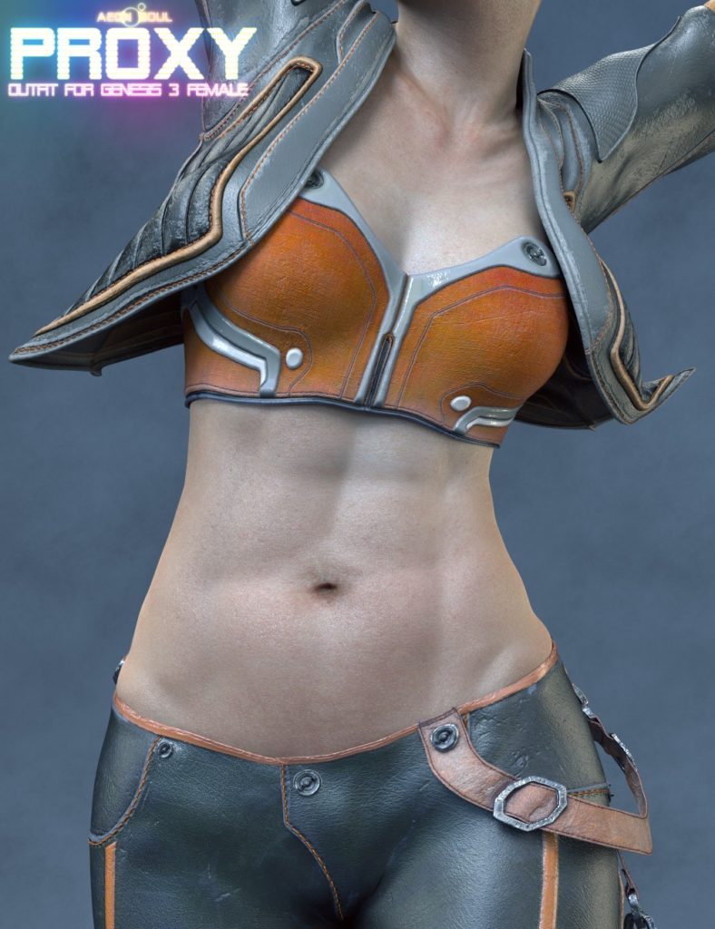 Proxy Outfit for Genesis 3 and 8 Female(s)_DAZ3D下载站