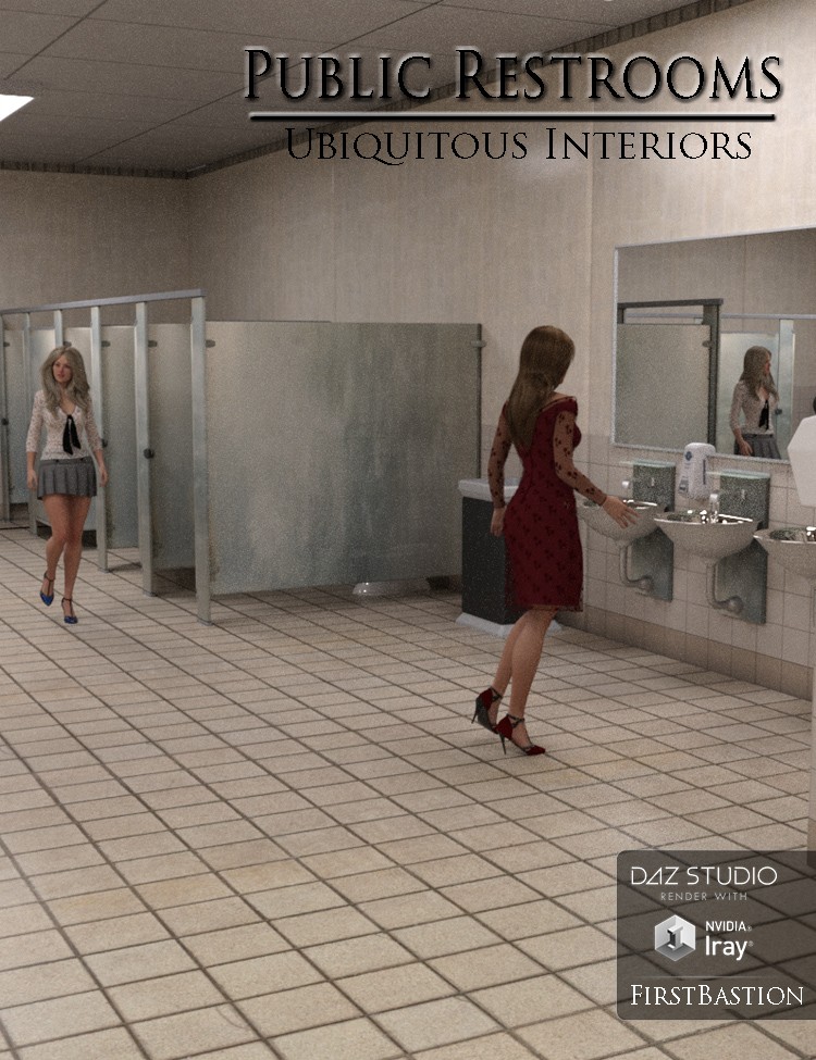 Public Restrooms Ubiquitous Interiors_DAZ3D下载站