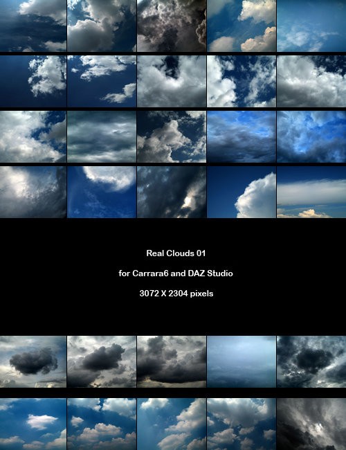 Real Clouds 01 for Daz Studio_DAZ3DDL