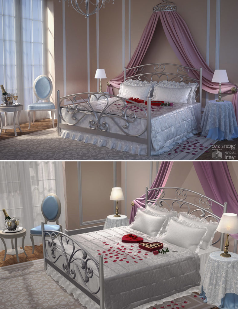 Romantic Bedroom_DAZ3DDL