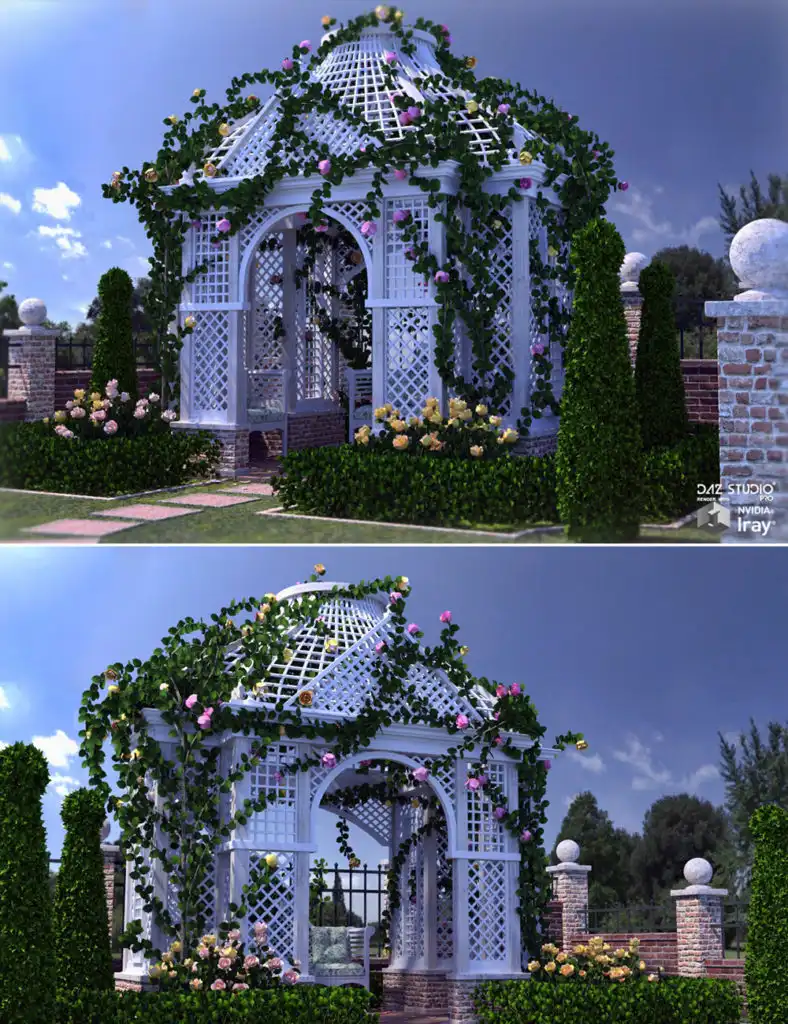 Rose Arbor for Poser and DS_DAZ3DDL