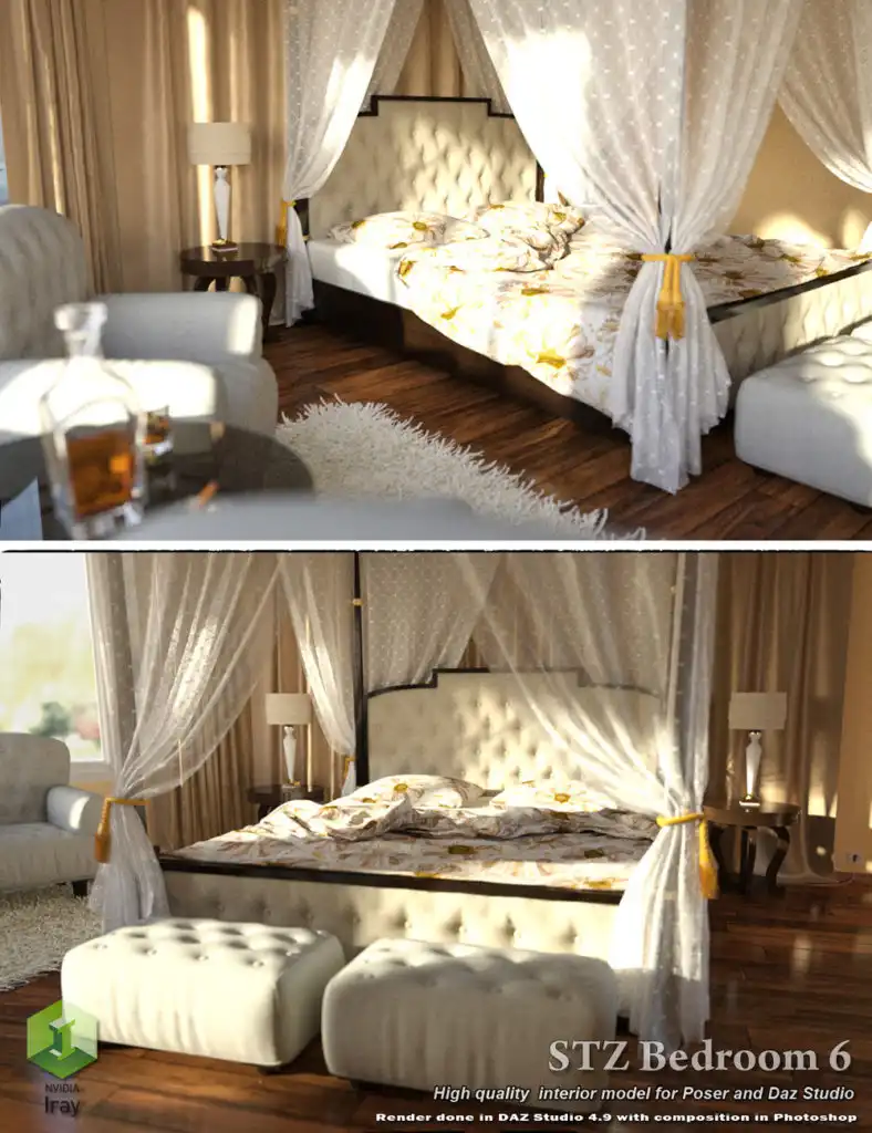 STZ Bedroom 6_DAZ3D下载站