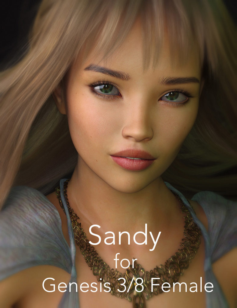 Sandy for Genesis 3 and Genesis 8 Female_DAZ3D下载站