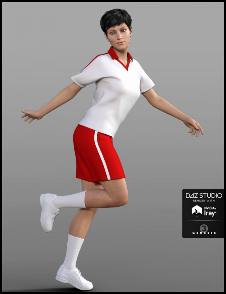 School Sportswear for Genesis 3 Female(s)_DAZ3D下载站