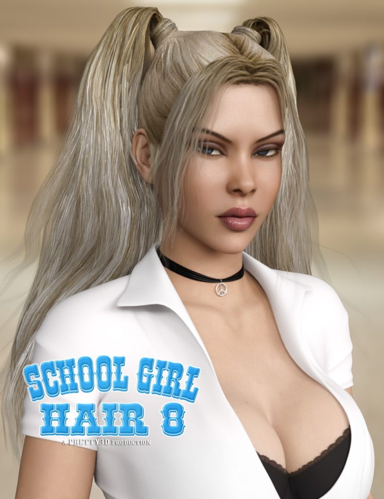 School Girl Hair for Genesis 8 Female(s)_DAZ3D下载站