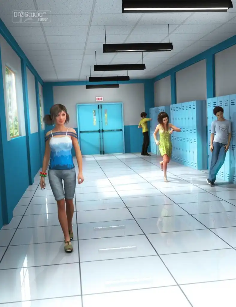 School Hallway_DAZ3DDL