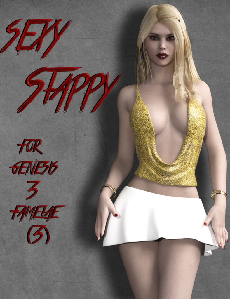 Sexy Strappy for Genesis 3 Females_DAZ3D下载站