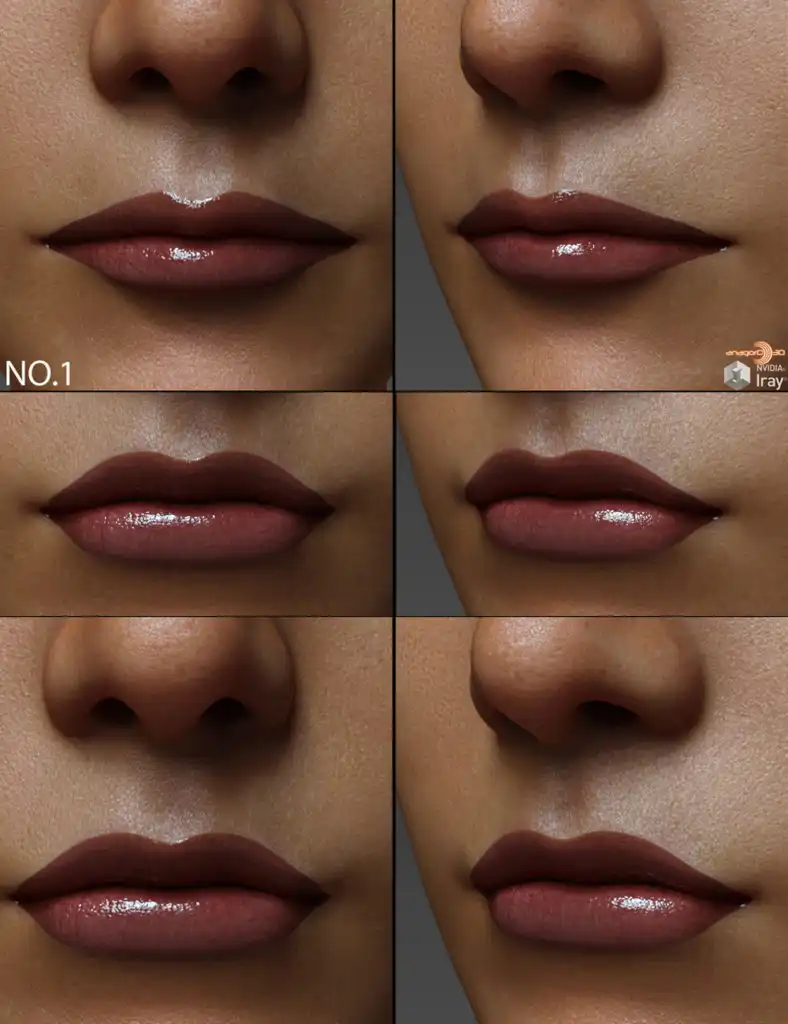 Small Lips Morphs for G8F Vol 2_DAZ3D下载站