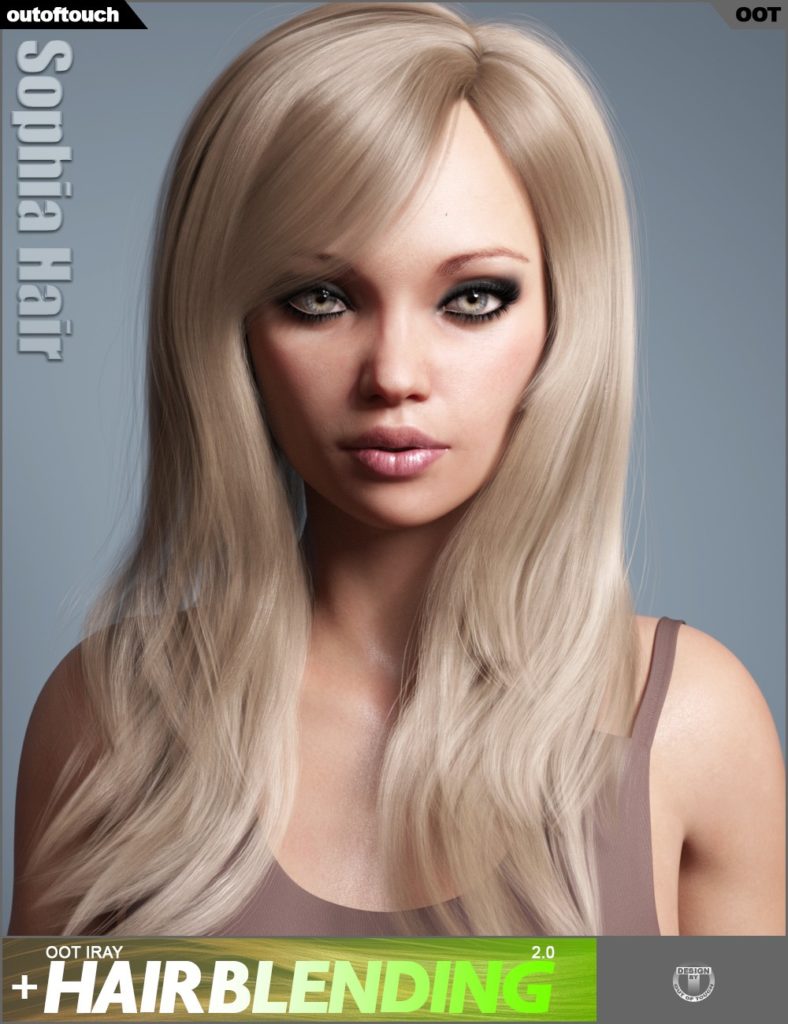 Sophia Hair for Genesis 3 and 8 Female(s)_DAZ3DDL