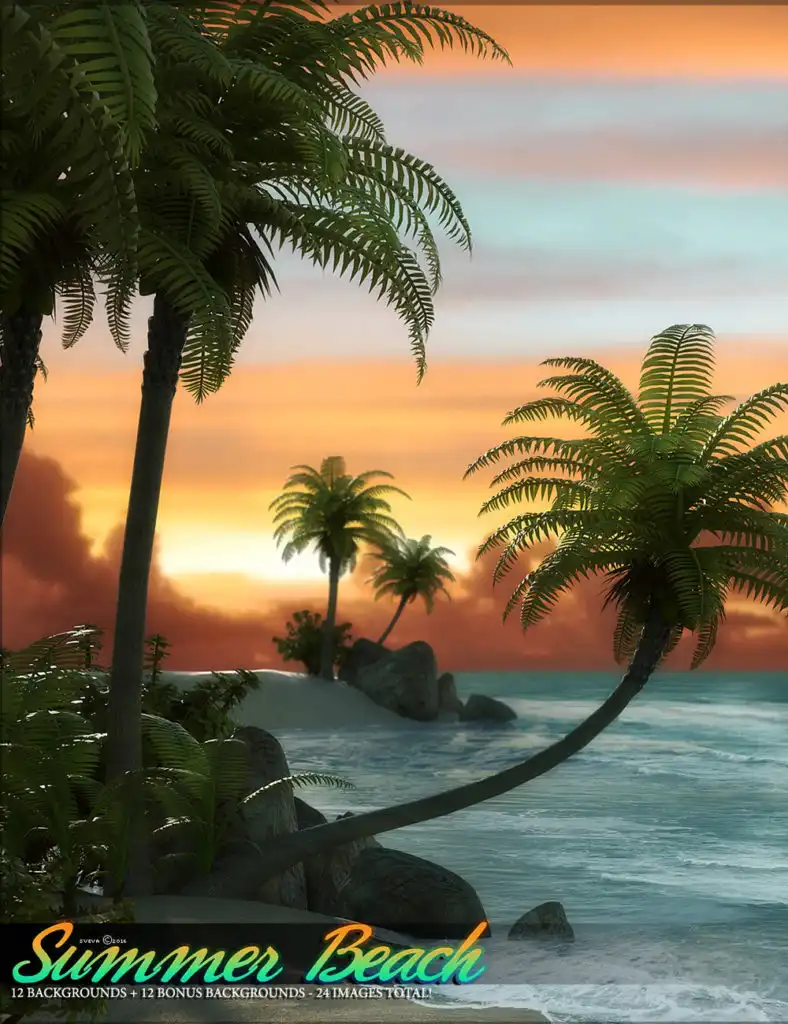Summer Beach_DAZ3D下载站