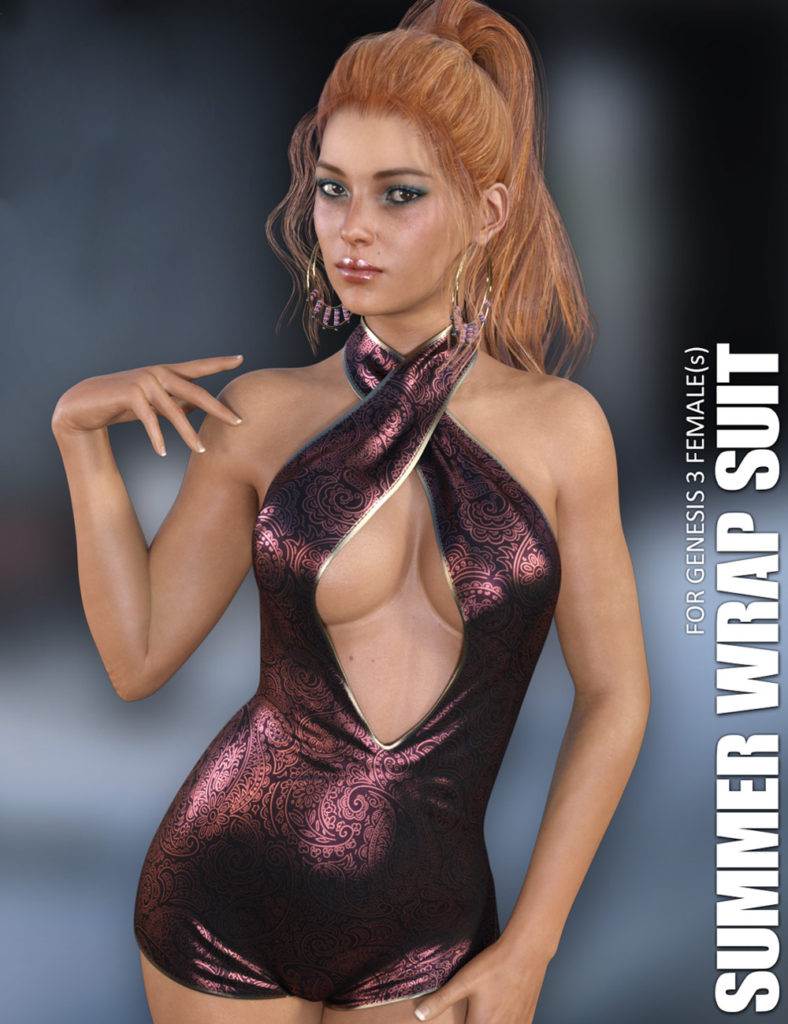 Summer Wrap Suit for Genesis 3 Females_DAZ3D下载站