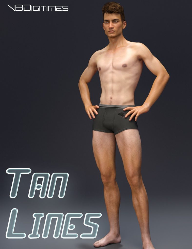 Tan Lines for Genesis 3 Male and Michael 7_DAZ3D下载站