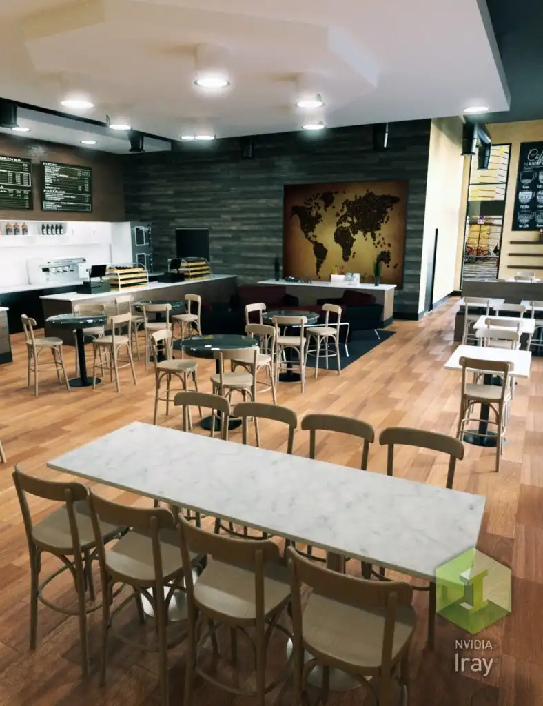 The Coffee Shop_DAZ3D下载站