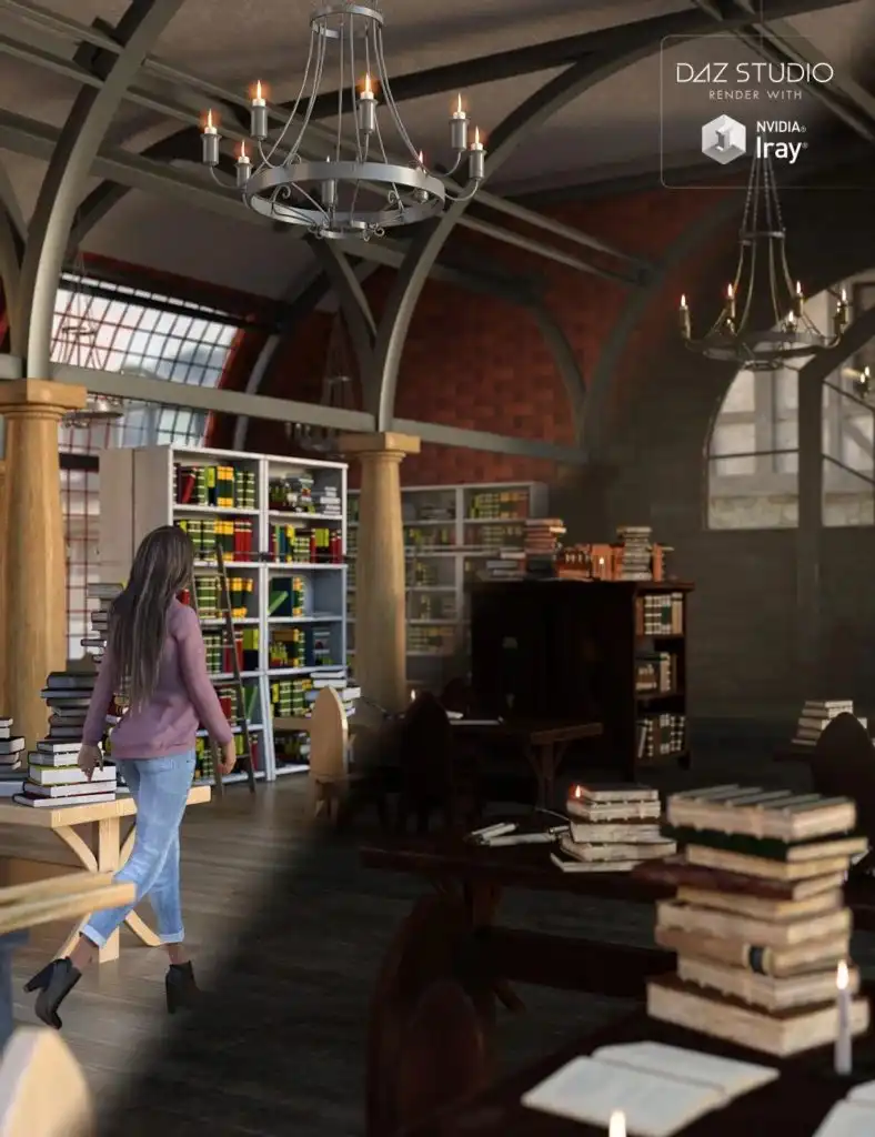 The Fantastic Library_DAZ3DDL