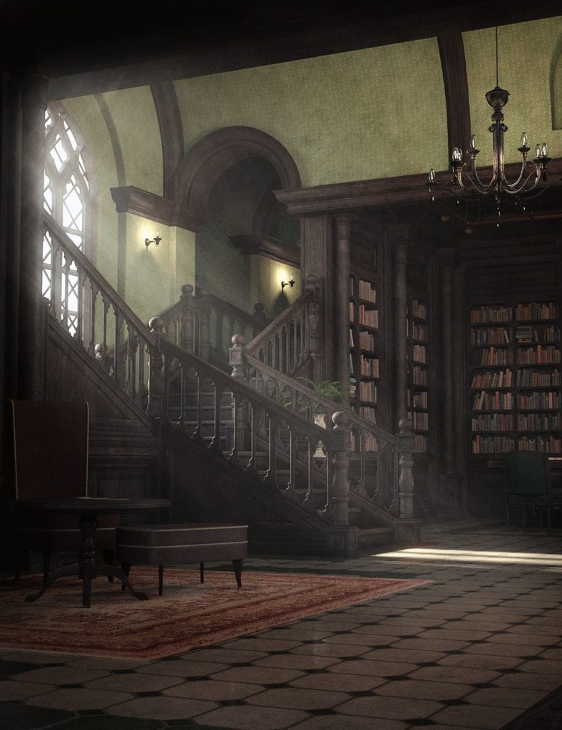 The Gothic Library_DAZ3D下载站