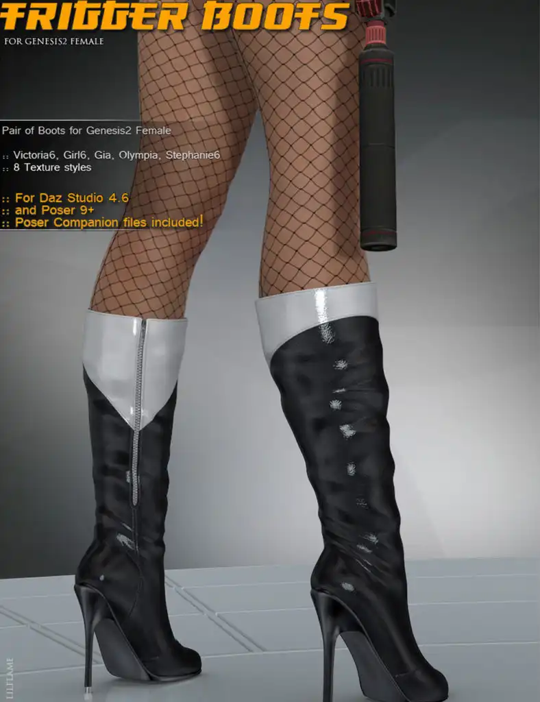 Trigger Boots G2F_DAZ3DDL