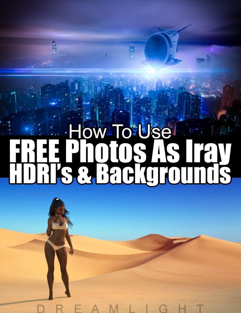 Use Free Photos as Iray HDRI and Backgrounds_DAZ3DDL