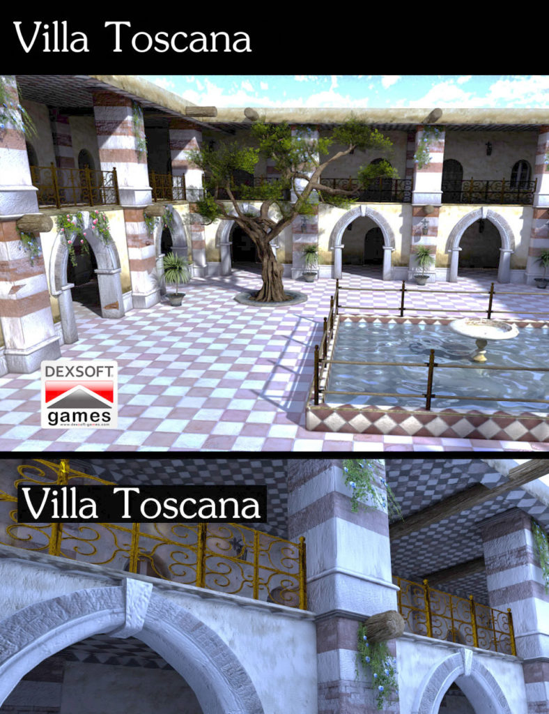 Villa Toscana_DAZ3D下载站