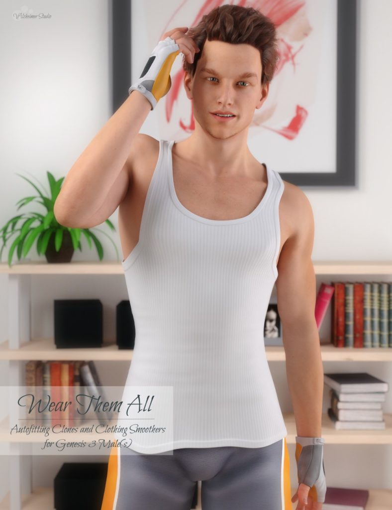 Wear Them All – Autofitting Clones and Clothing Smoothers for Genesis 3 Male_DAZ3D下载站
