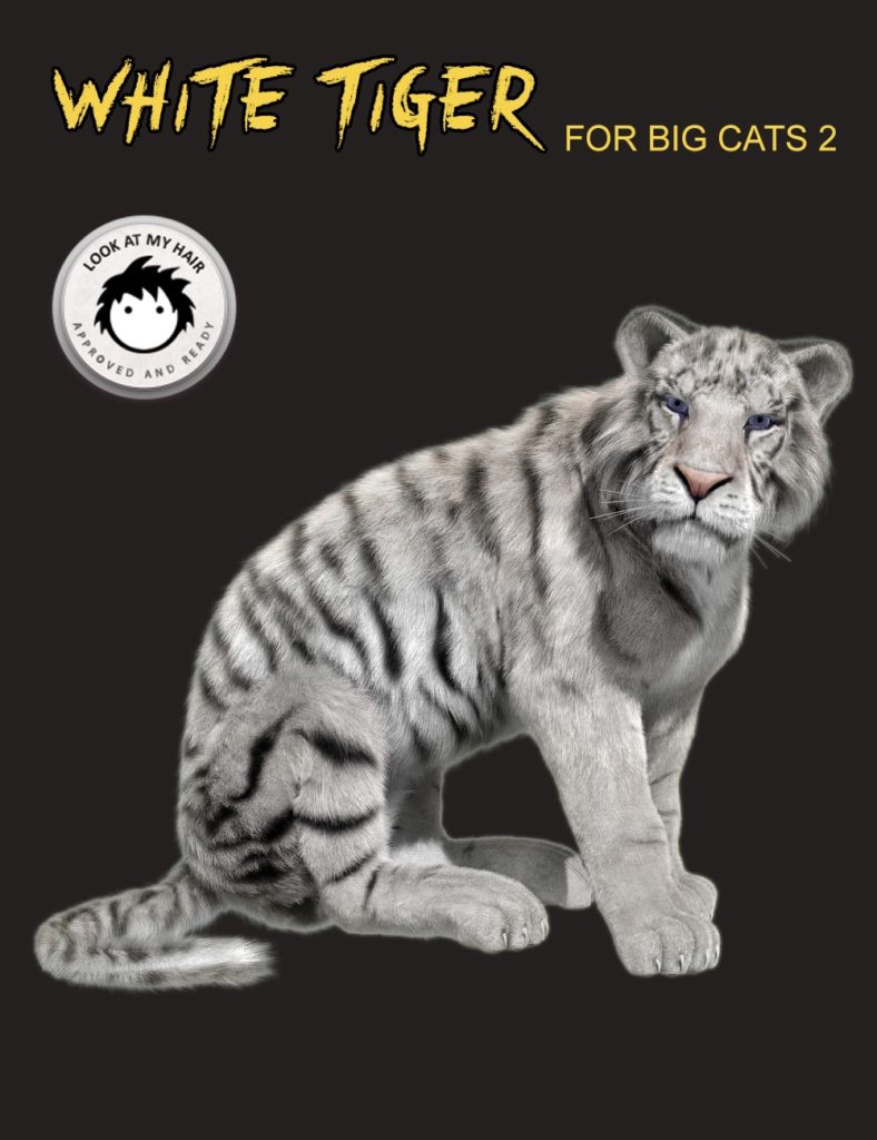 White Tiger for DAZ Big Cat 2_DAZ3D下载站