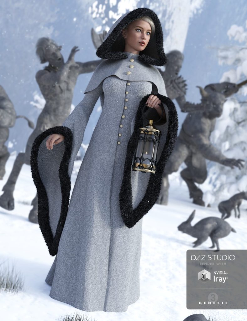 Winter Fantasy for Genesis 3 Female(s)_DAZ3D下载站