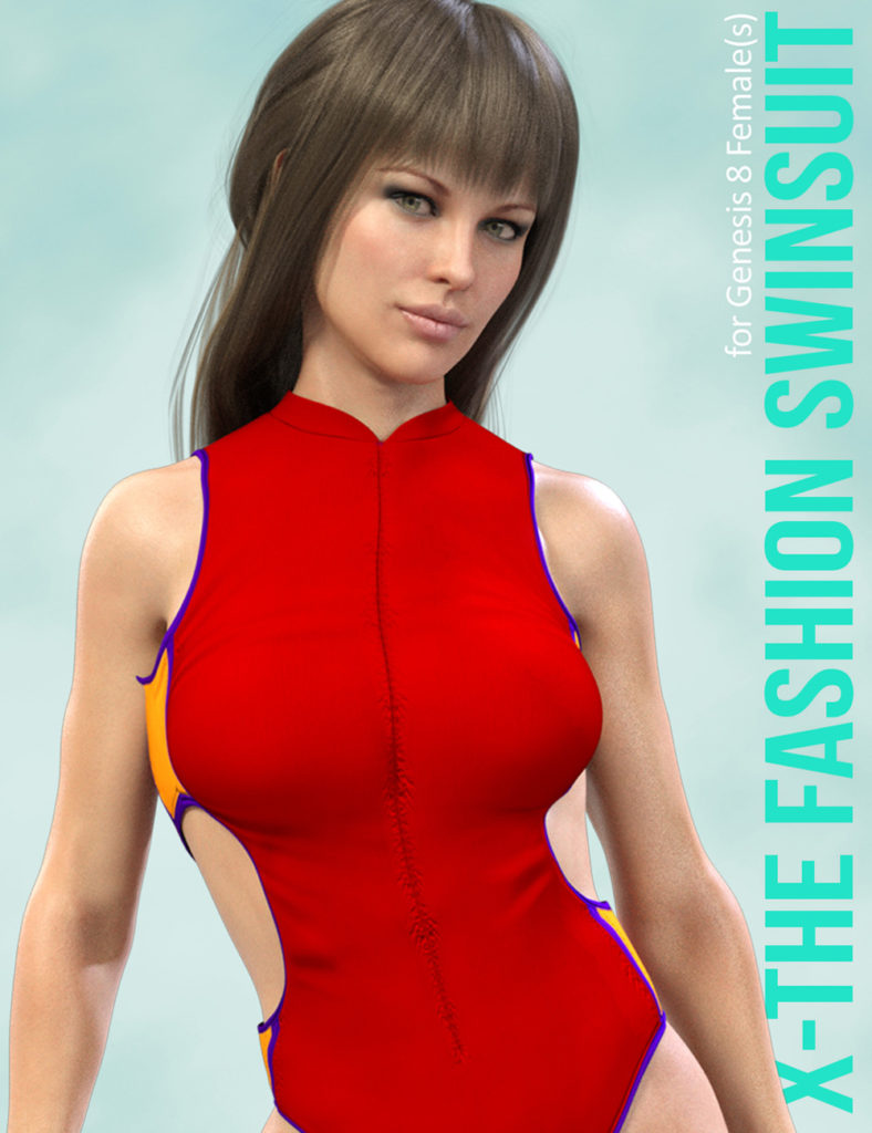 X-The Fashion Swimsuit Genesis 8 Females_DAZ3D下载站