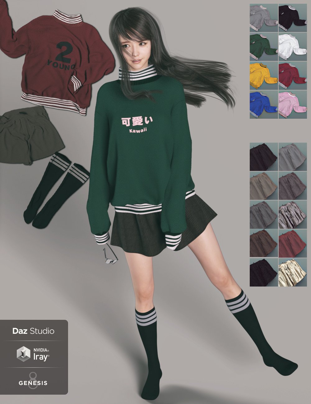 Young Minto and dForce Minto Outfit for Genesis 8 Female(s)_DAZ3DDL