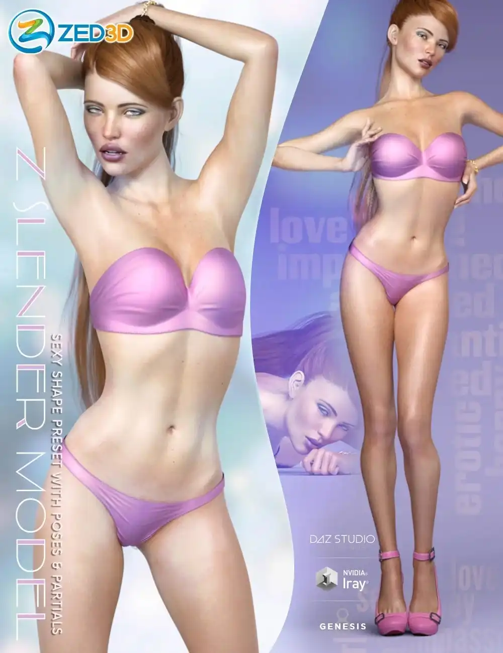 Z Slender Model Shape Preset and Poses for Genesis 8 Female_DAZ3DDL