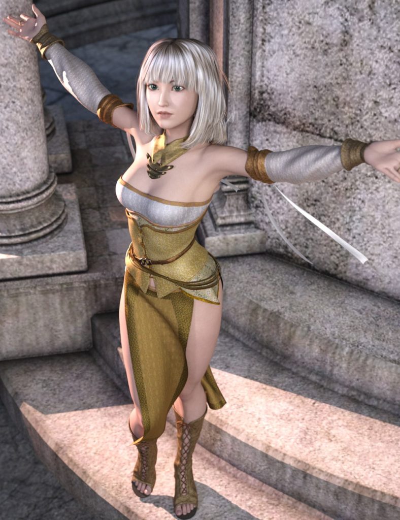 dForce Frey Healer Outfit for Genesis 3 Female(s)_DAZ3DDL